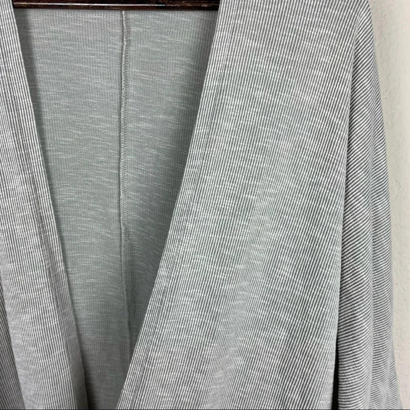 Anthropologie Donni Lagenlook Ribbed Striped Cardigan Sweater - Picture 7 of 11